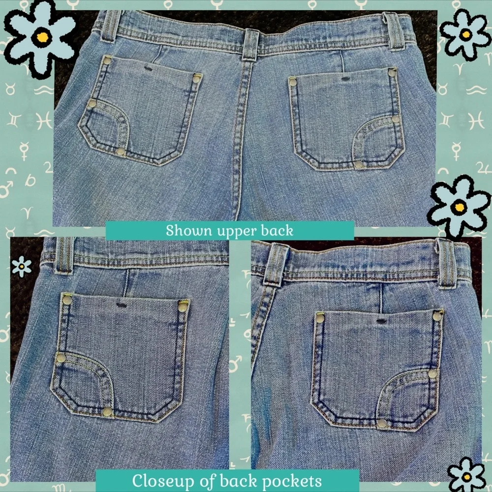 ⭐️SUPER RARE VINTAGE Y2K JUICY COUTURE ASTROLOGY ZODIAC CAPRICORN FLARE JEANS 29 - Picture 6 of 16